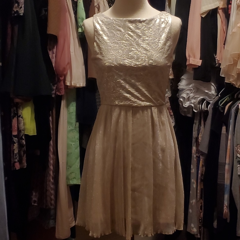 GOLD DEB Dress SIZE SMALL
